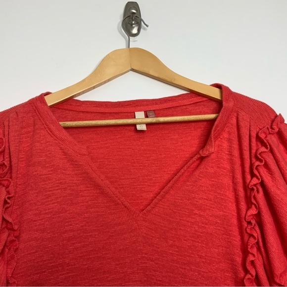 Pilcro And The Letterpress Sweater by Anthropologie. Red/Orange, Size Large. - Picture 3 of 6